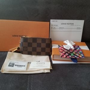 Louis Vuitton Cles Damier Ebene Key Pouch